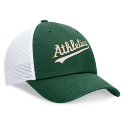 Athletics Nike Wordmark Adjustable Trucker Hat - MLB