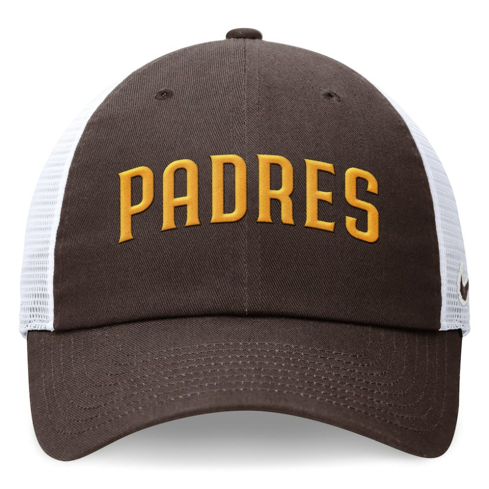 San Diego Padres Nike Wordmark Adjustable Trucker Hat - MLB