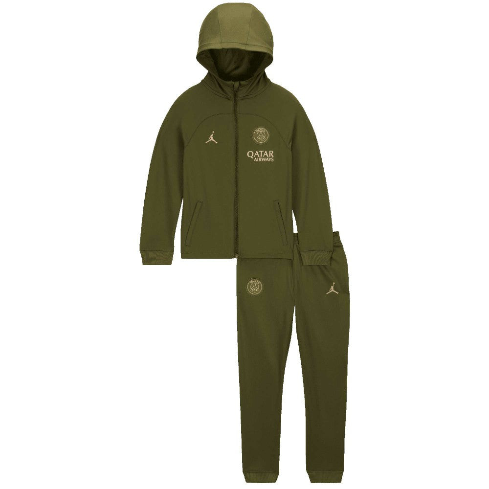 Paris Saint-Germain Jordan Brand Preschool 2023/24 Fourth Strike Tracksuit Set Olive | Jordan Sale
