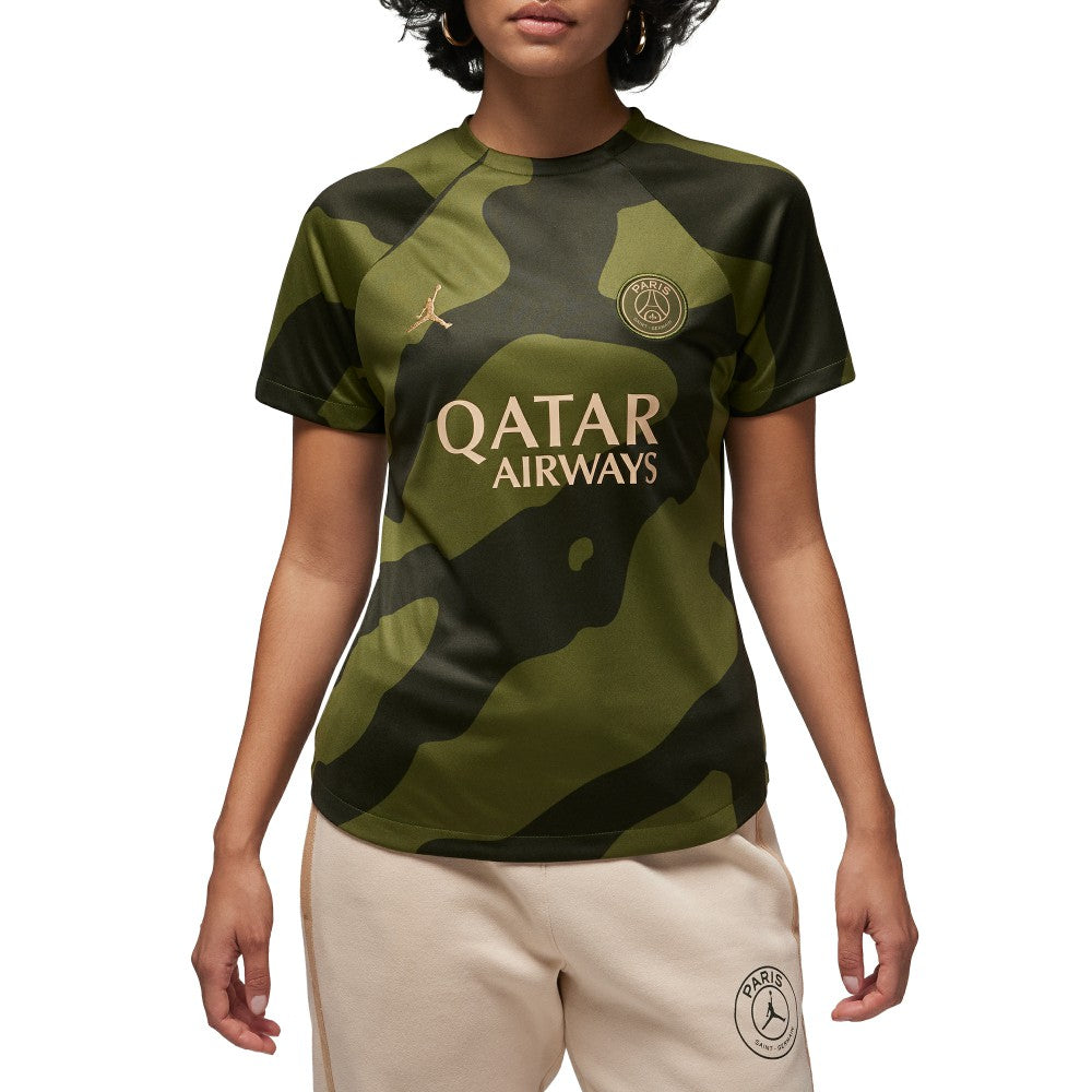 Paris Saint-Germain Jordan Brand Women's 2023/24 Fourth Academy Pro Pre-Match Top Olive | Jordan Online