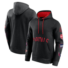 Washington Capitals Fanatics Wild Winner Pullover Hoodie - Black - NHL