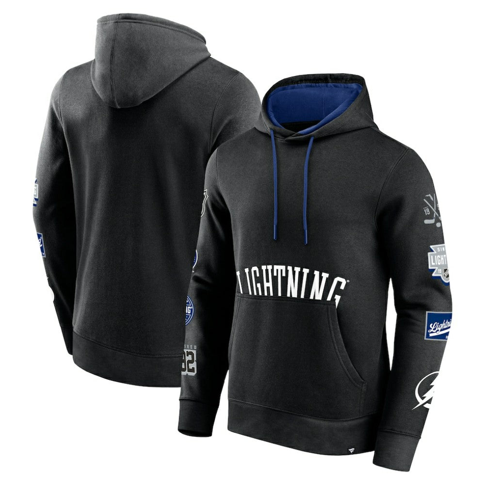 Tampa Bay Lightning Fanatics Wild Winner Pullover Hoodie - Black - NHL