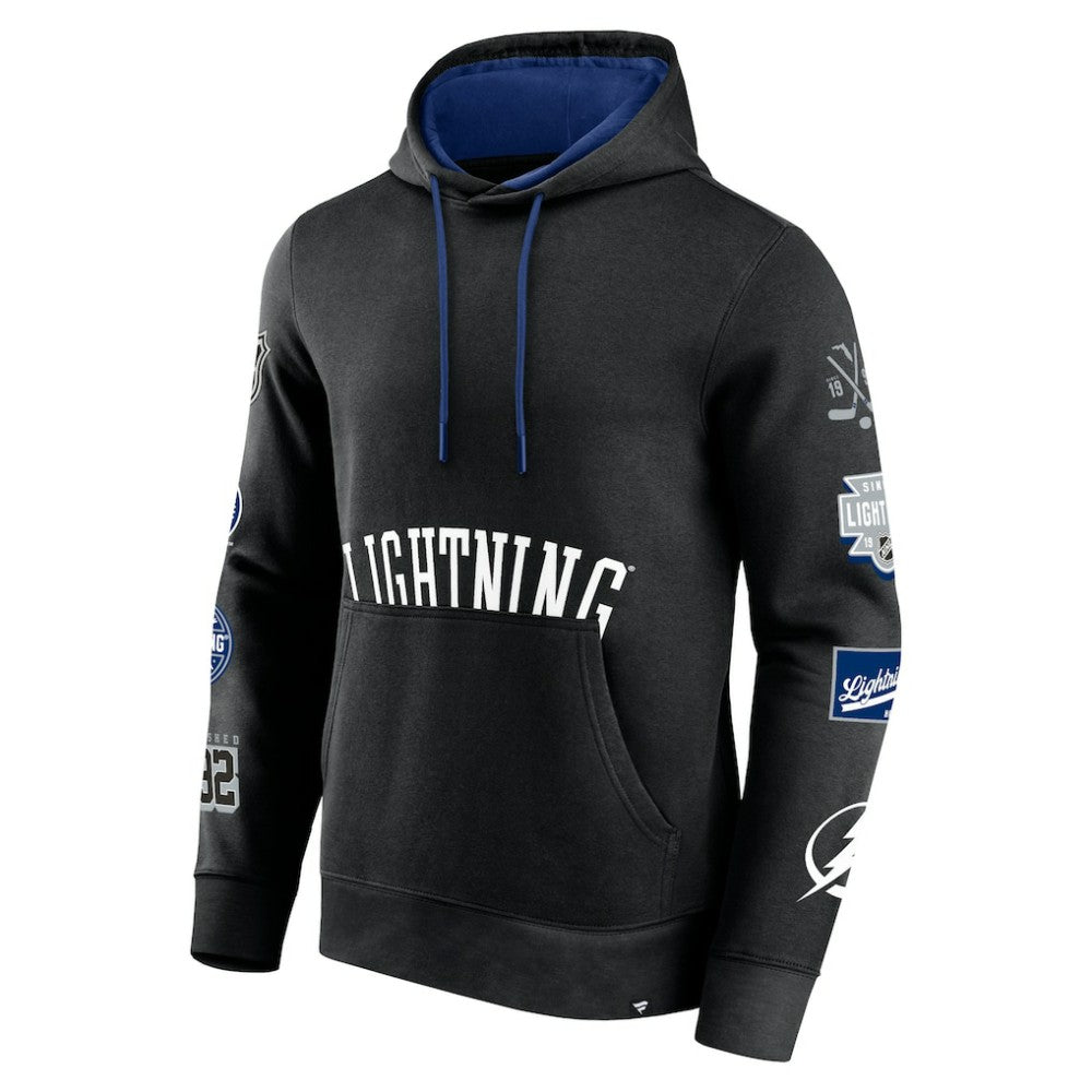 Tampa Bay Lightning Fanatics Wild Winner Pullover Hoodie - Black - NHL