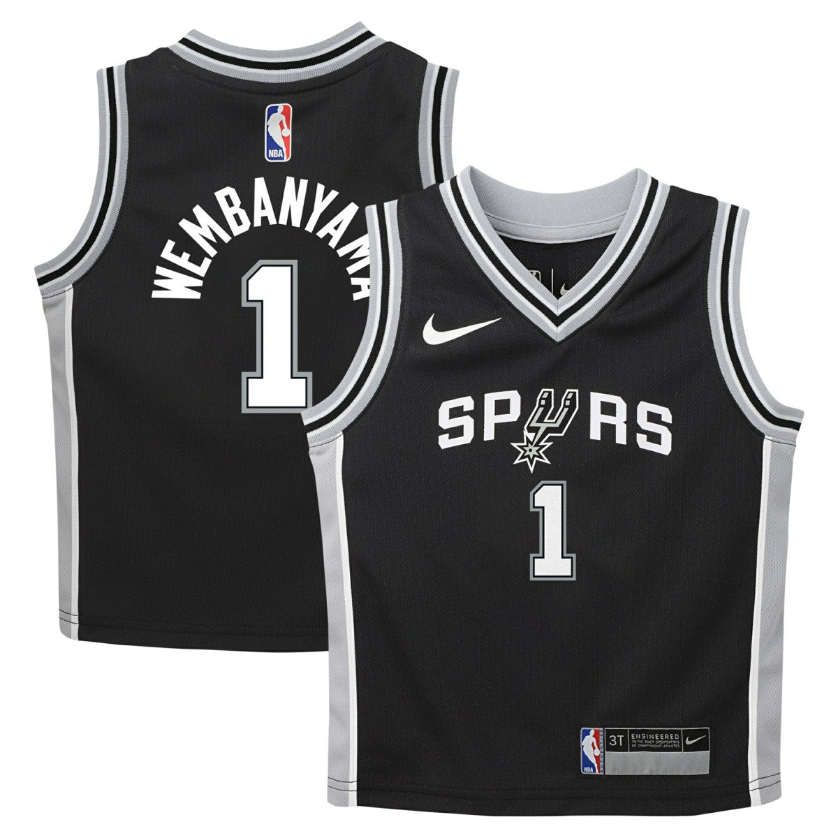 Victor Wembanyama San Antonio Spurs Preschool Swingman Player Jersey Icon Edition Black - NBA