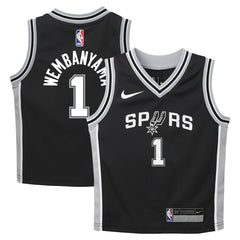 Victor Wembanyama San Antonio Spurs Preschool Swingman Player Jersey Icon Edition Black - NBA