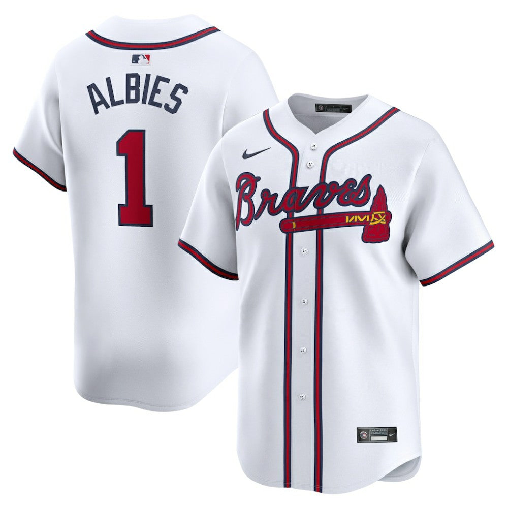 Ozzie Albies Atlanta Braves Nike Home Limited Player Jersey - MLB
