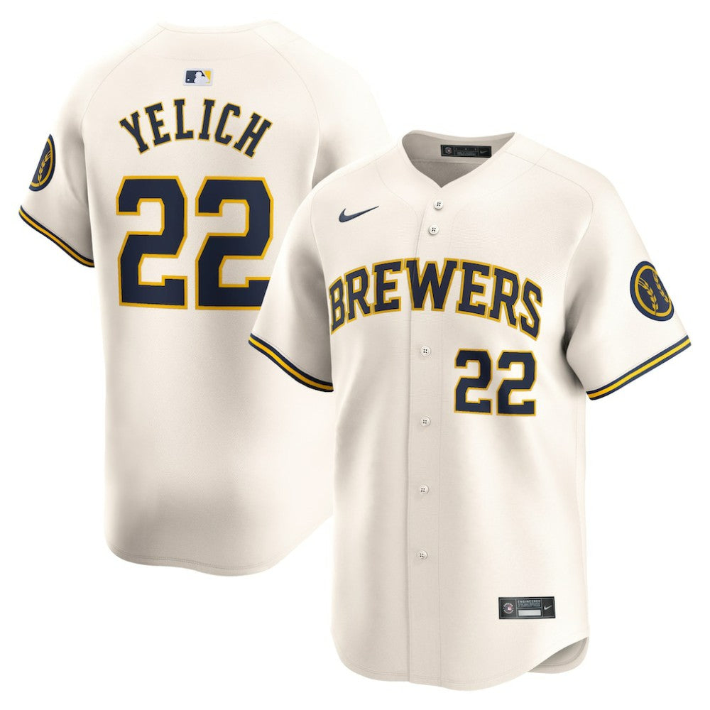 Christian Yelich Milwaukee Brewers Nike Home Limited Player Jersey - MLB