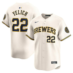 Christian Yelich Milwaukee Brewers Nike Home Limited Player Jersey - MLB