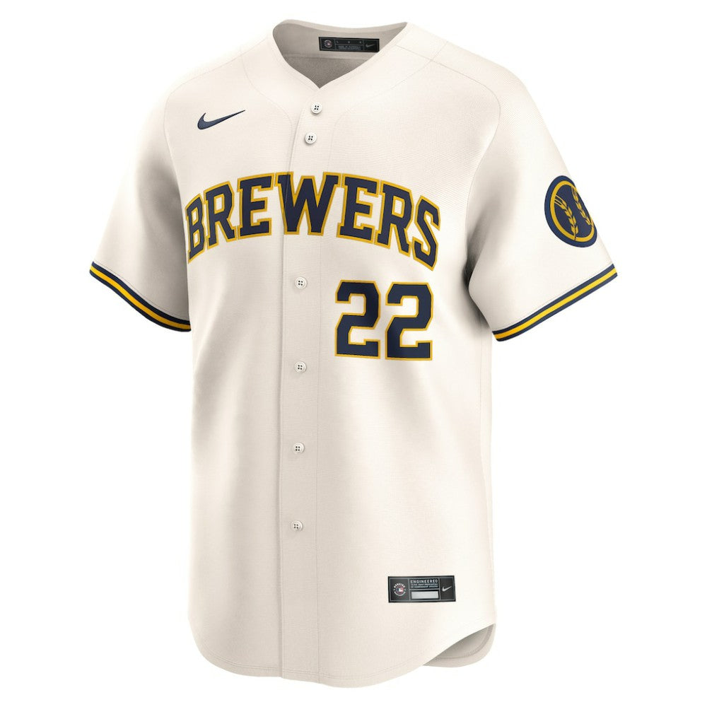 Christian Yelich Milwaukee Brewers Nike Home Limited Player Jersey - MLB
