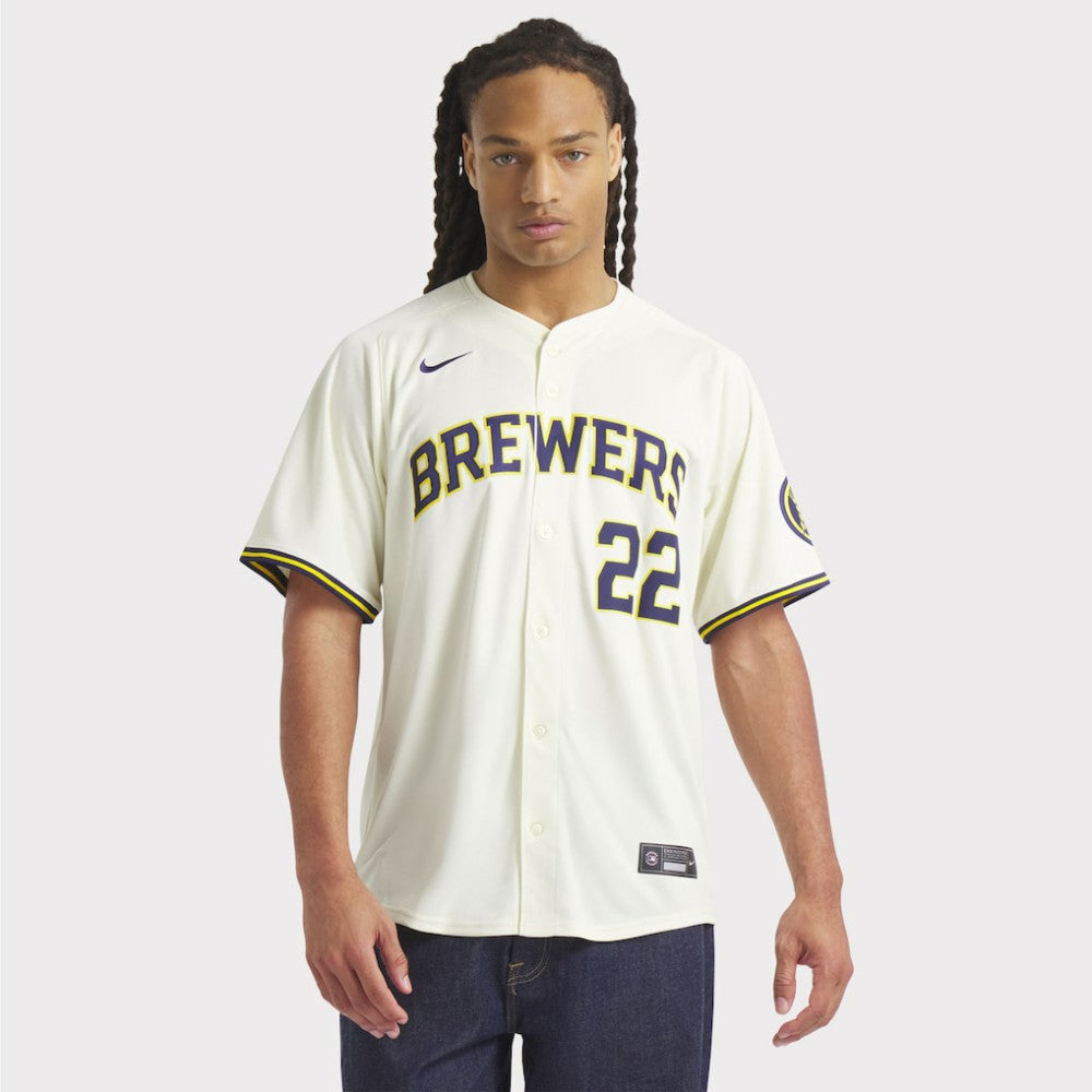 Christian Yelich Milwaukee Brewers Nike Home Limited Player Jersey - MLB