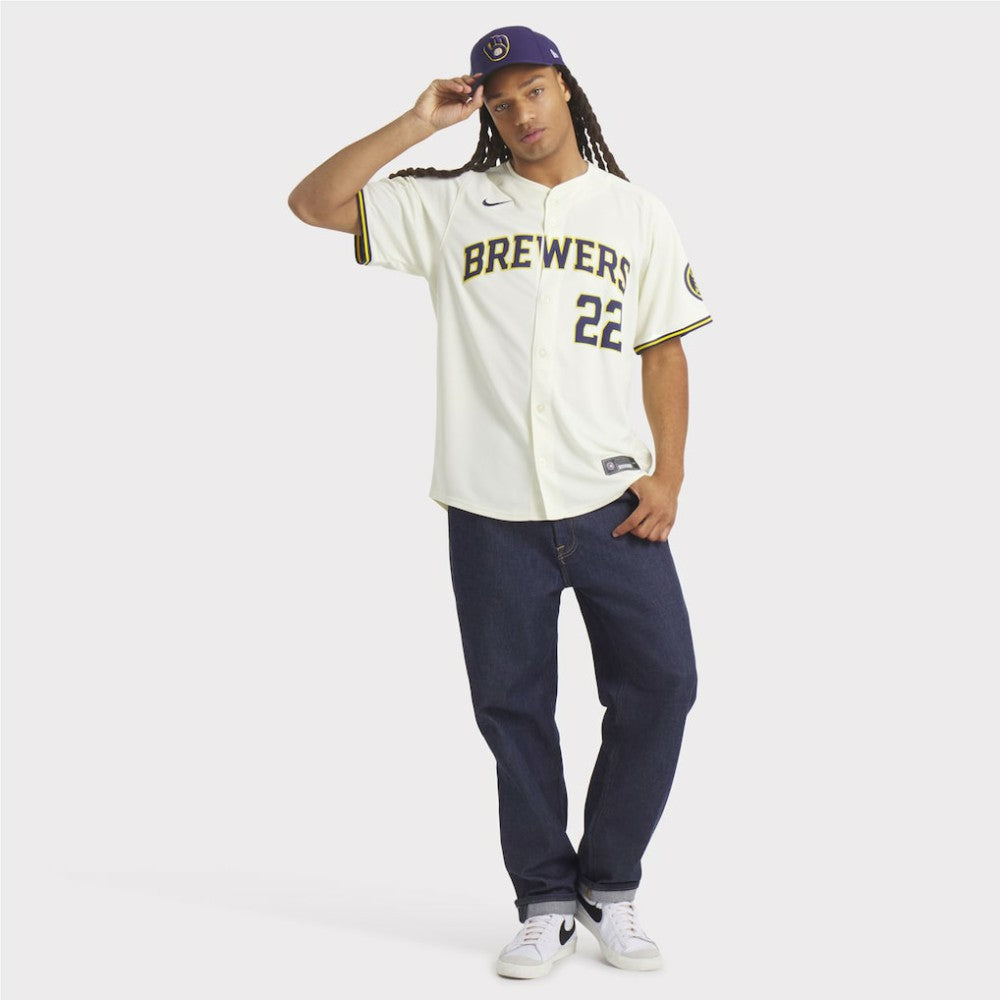 Christian Yelich Milwaukee Brewers Nike Home Limited Player Jersey - MLB
