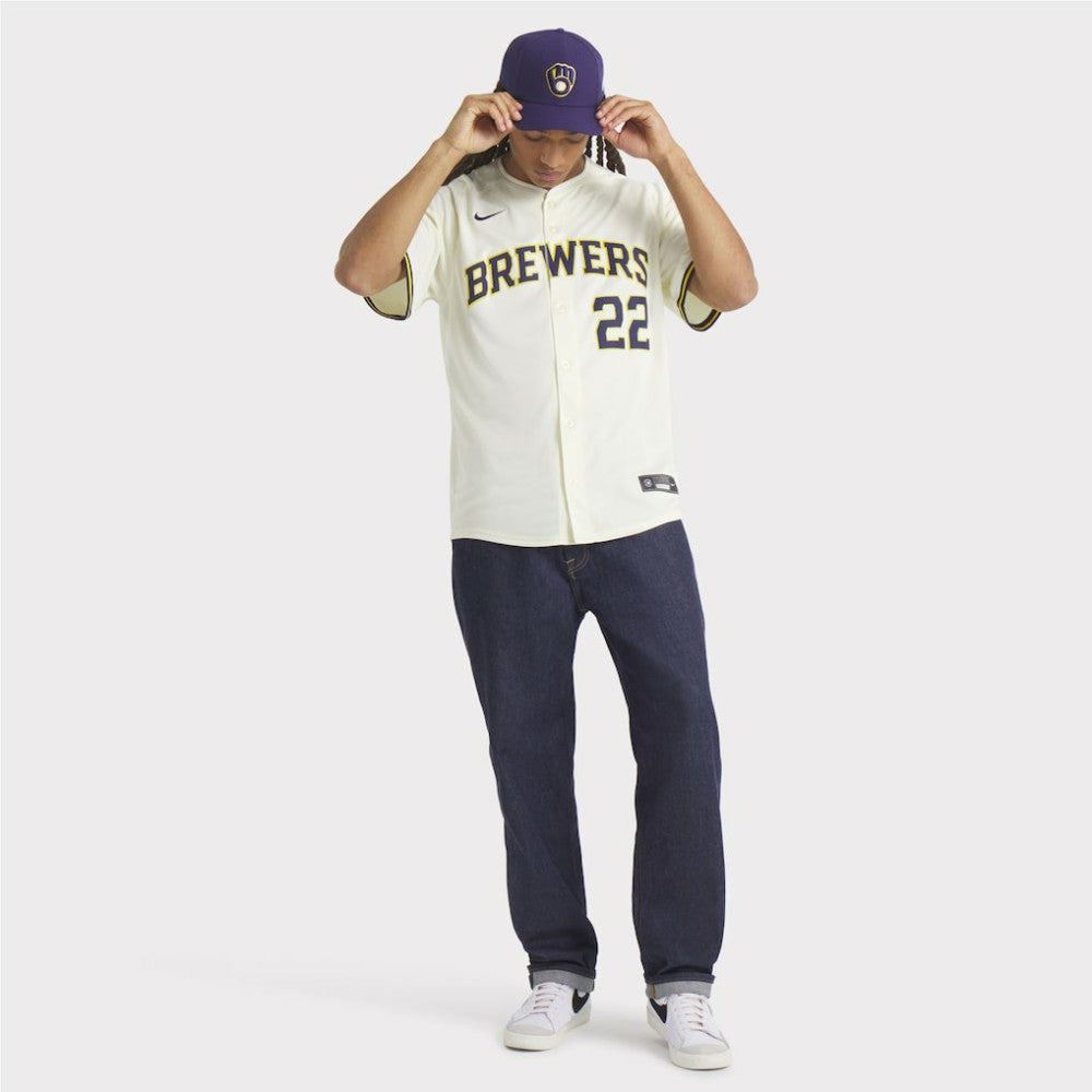 Christian Yelich Milwaukee Brewers Nike Home Limited Player Jersey - MLB