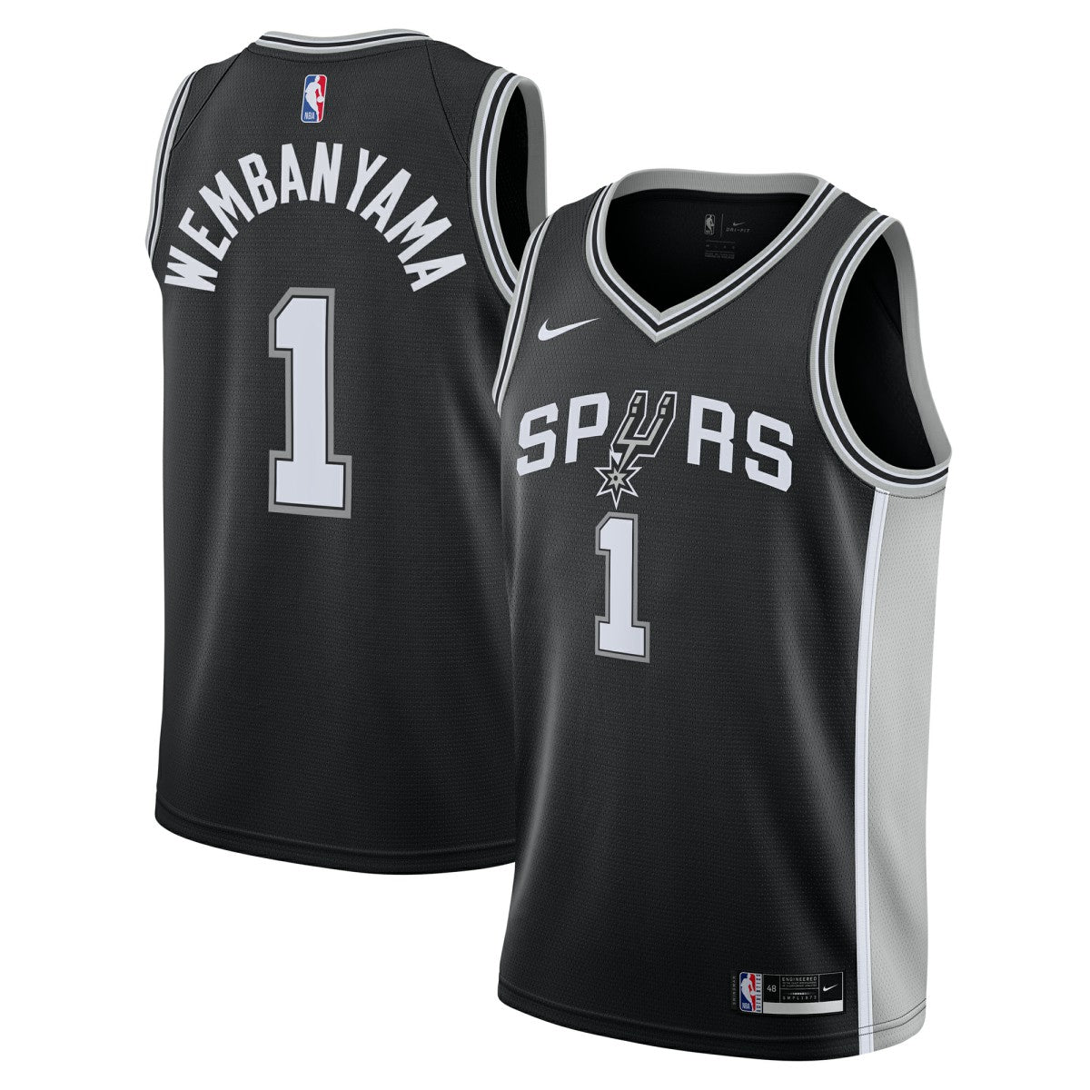 Victor Wembanyama San Antonio Spurs Youth Swingman Jersey Icon Edition Black - NBA