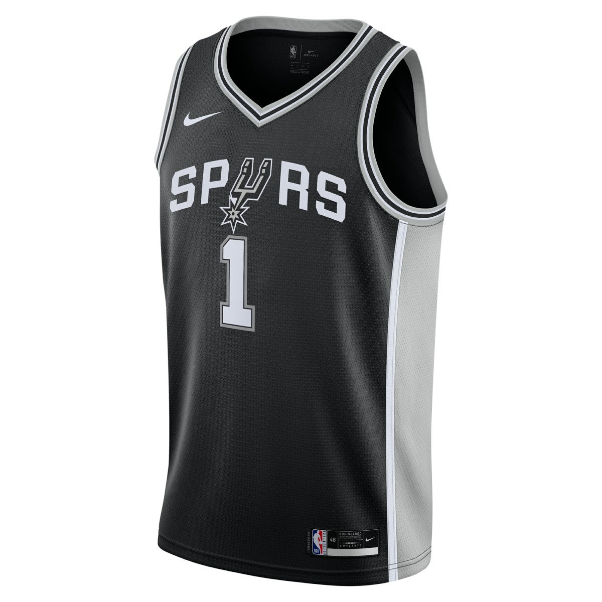 Victor Wembanyama San Antonio Spurs Youth Swingman Jersey Icon Edition Black - NBA