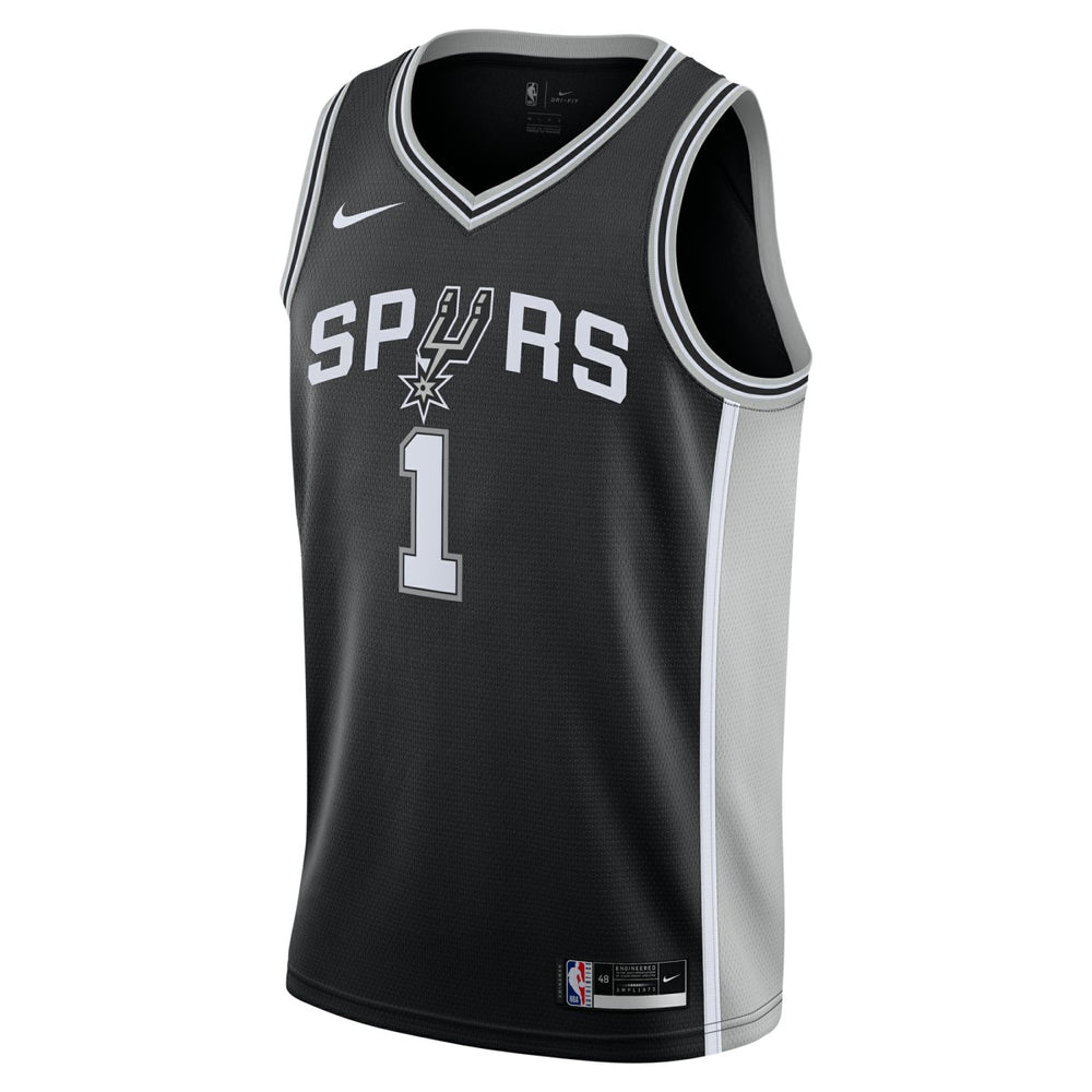 Victor Wembanyama San Antonio Spurs Youth Swingman Jersey Icon Edition Black - NBA