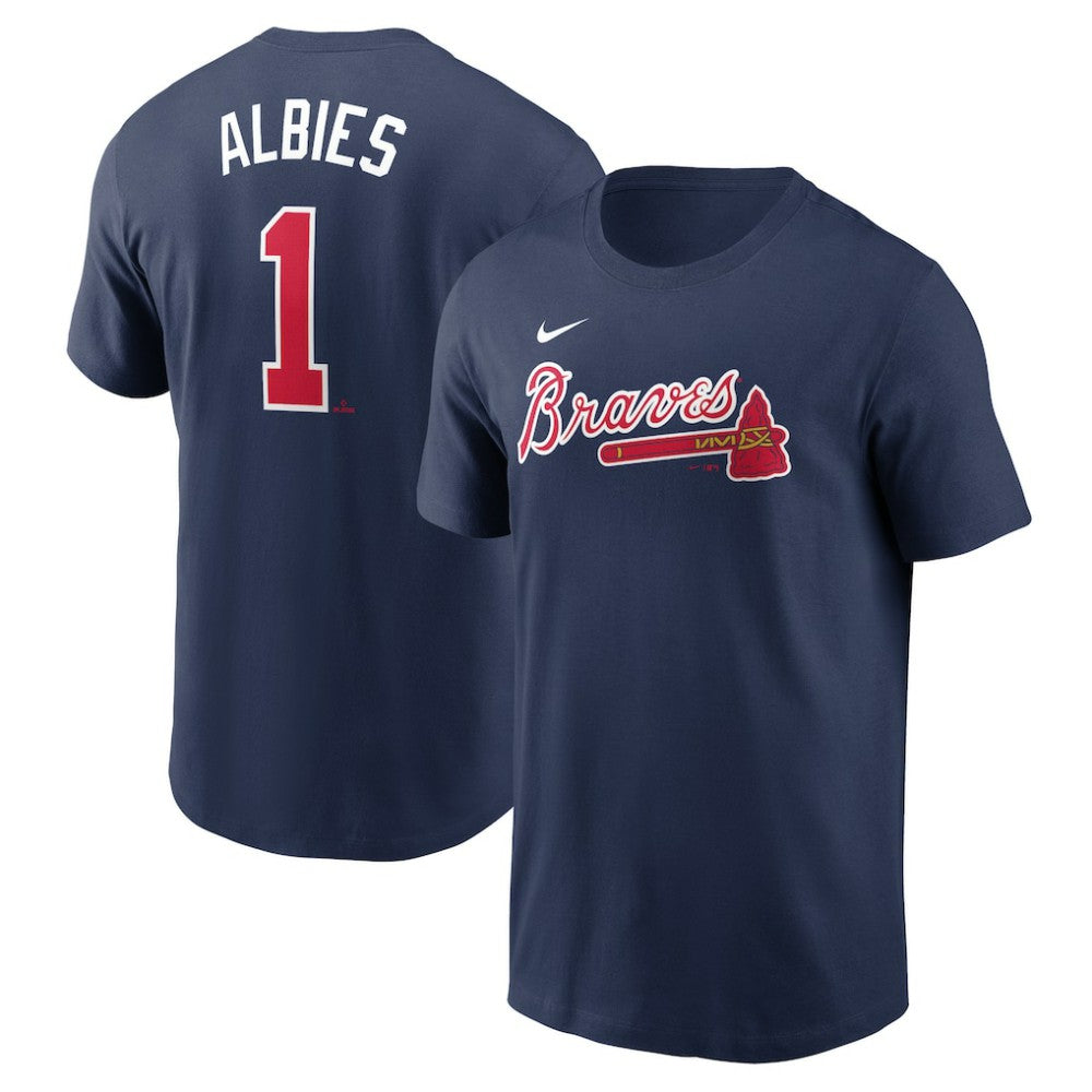 Ozzie Albies Atlanta Braves Nike Fuse Name & Number T-Shirt - MLB