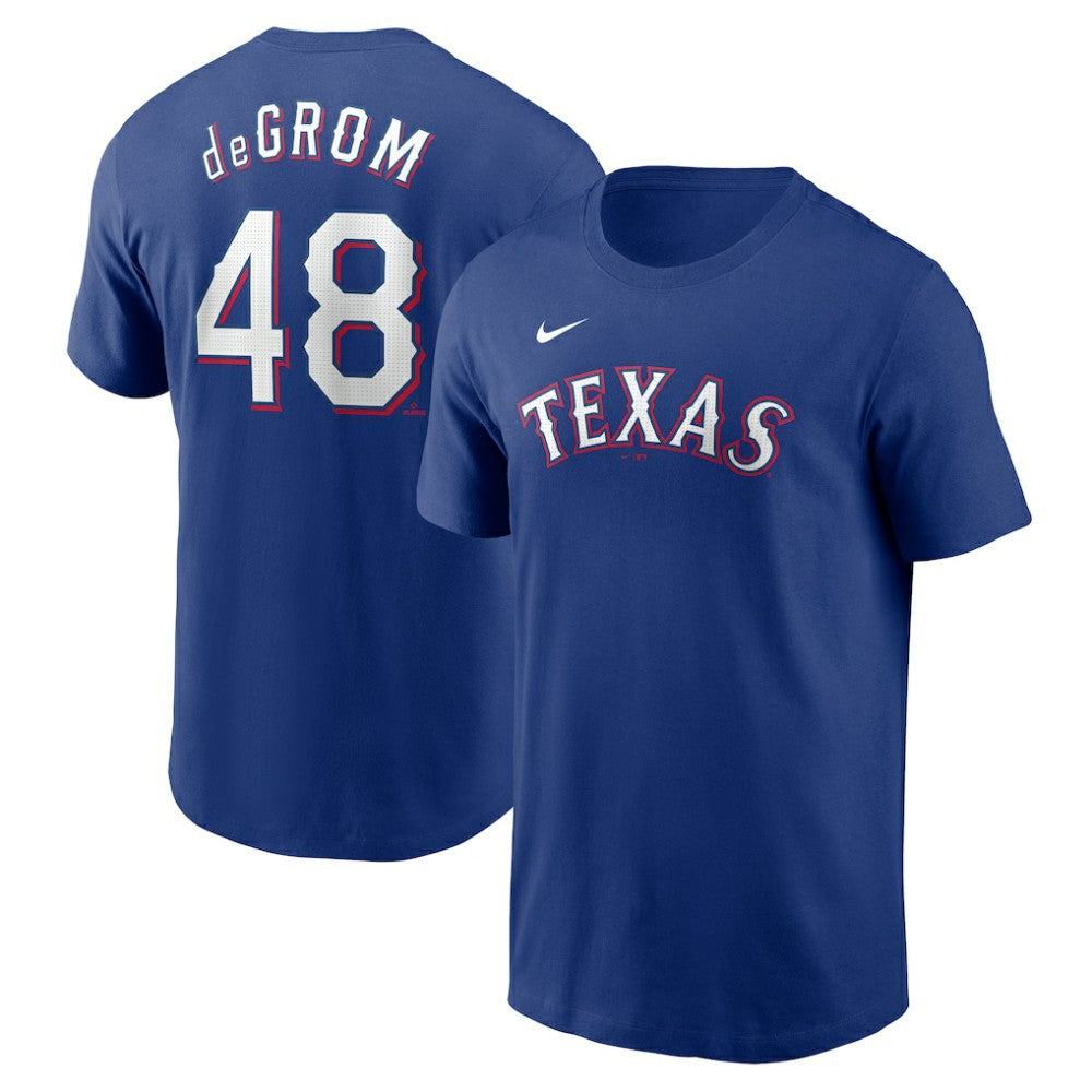 Jacob deGrom Texas Rangers Nike Fuse Name & Number T-Shirt - MLB