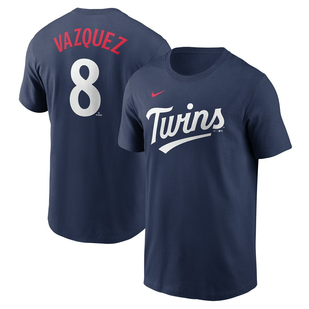 Christian Vazquez Minnesota Twins Nike Fuse Name & Number T-Shirt - MLB