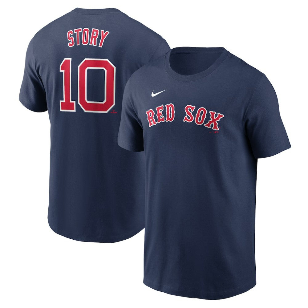 Trevor Story Boston Red Sox Nike Fuse Name & Number T-Shirt - MLB