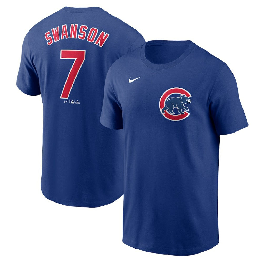 Dansby Swanson Chicago Cubs Nike Fuse Name & Number T-Shirt - MLB