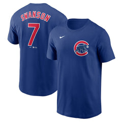 Dansby Swanson Chicago Cubs Nike Fuse Name & Number T-Shirt - MLB