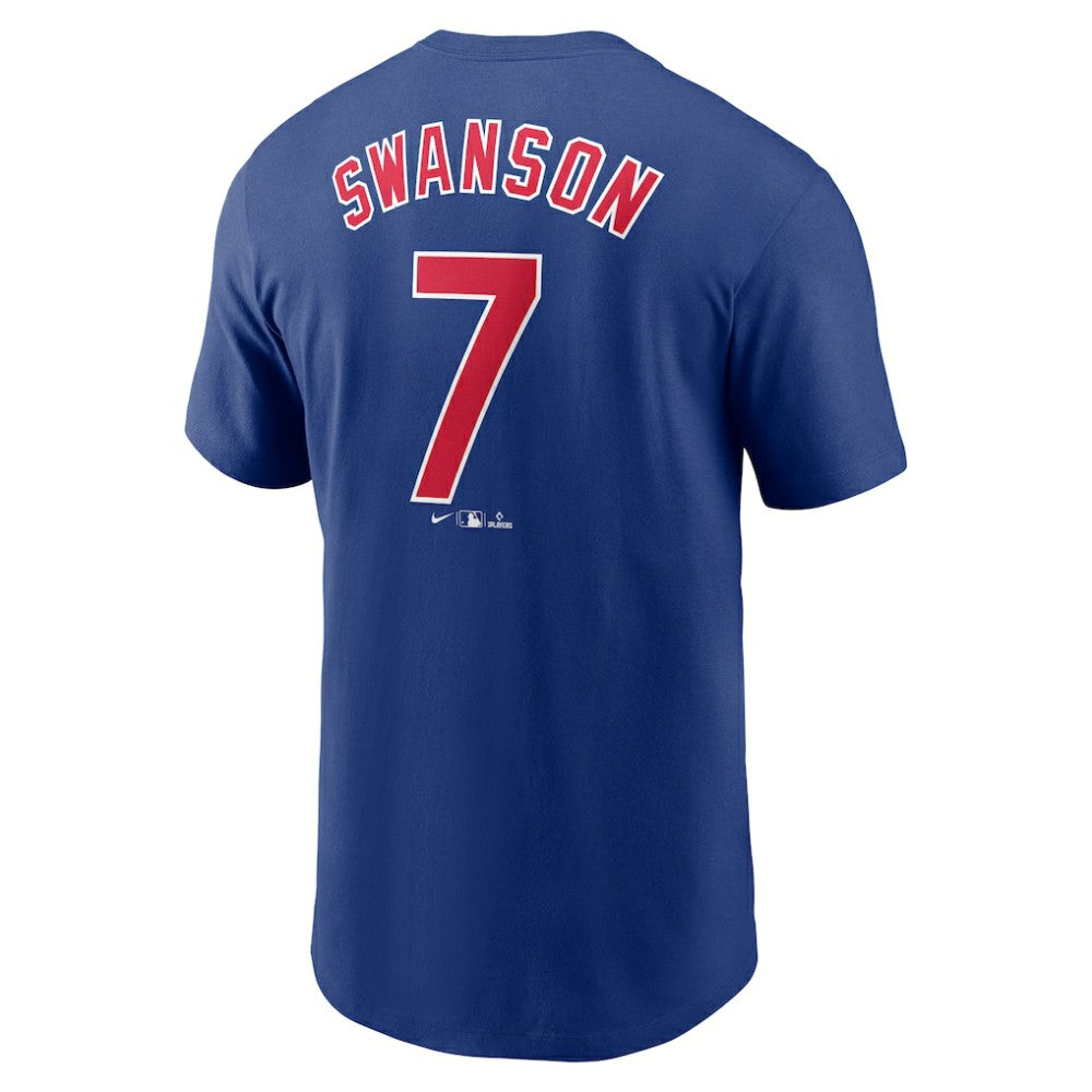 Dansby Swanson Chicago Cubs Nike Fuse Name & Number T-Shirt - MLB