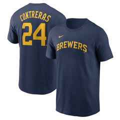 William Contreras Milwaukee Brewers Nike Fuse Name & Number T-Shirt - MLB
