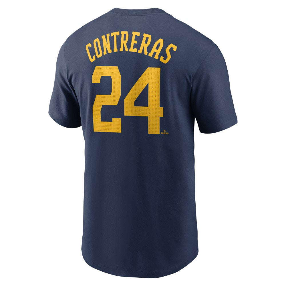 William Contreras Milwaukee Brewers Nike Fuse Name & Number T-Shirt - MLB