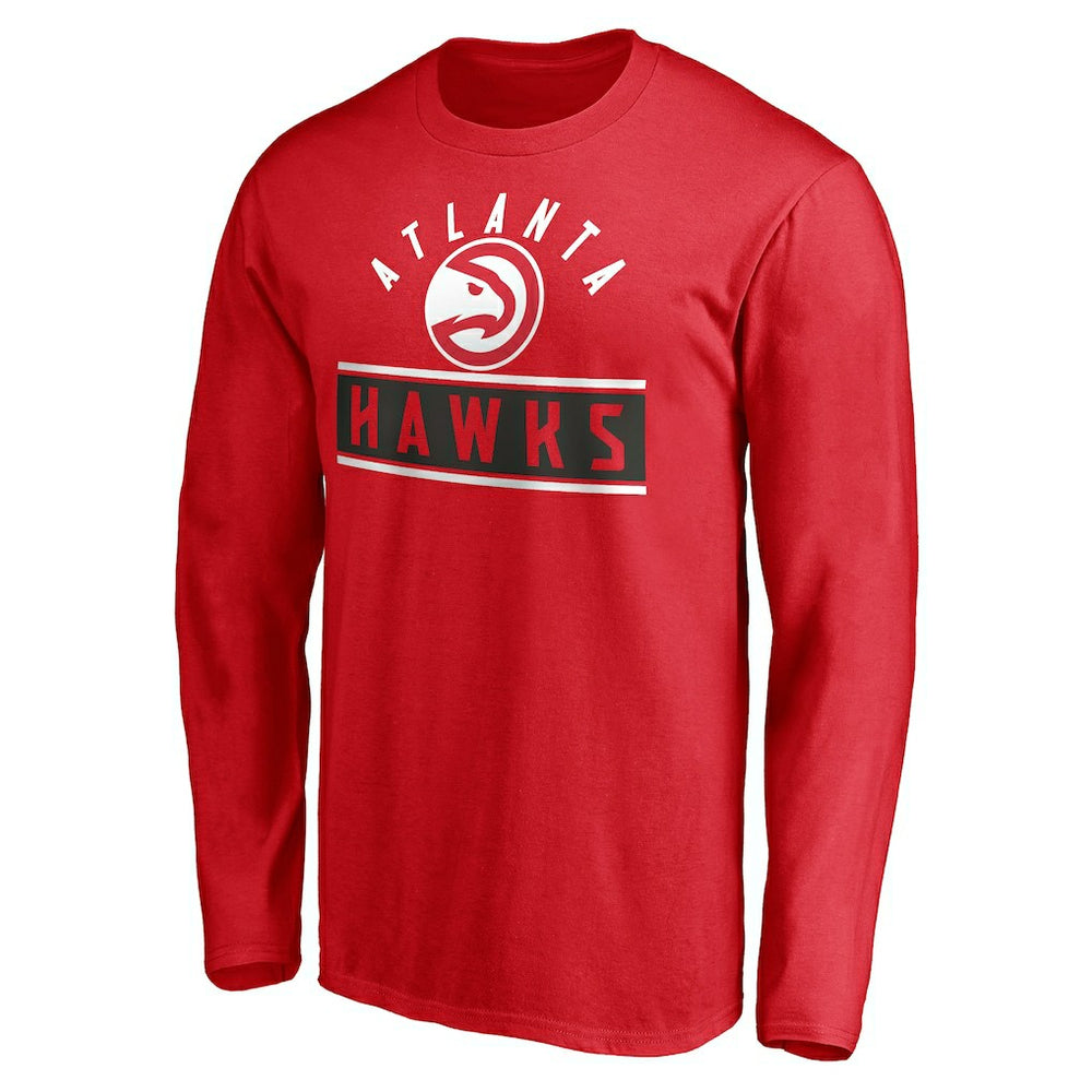Atlanta Hawks Team Arch Knockout Long Sleeve T-Shirt Red - NBA