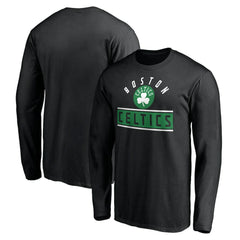 Boston Celtics Team Arch Knockout Long Sleeve T-Shirt Black - NBA