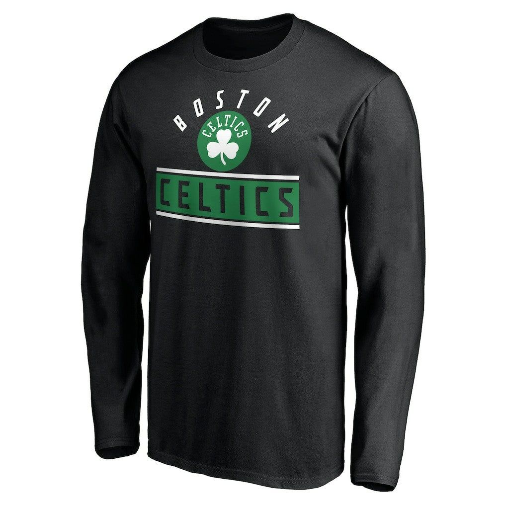 Boston Celtics Team Arch Knockout Long Sleeve T-Shirt Black - NBA