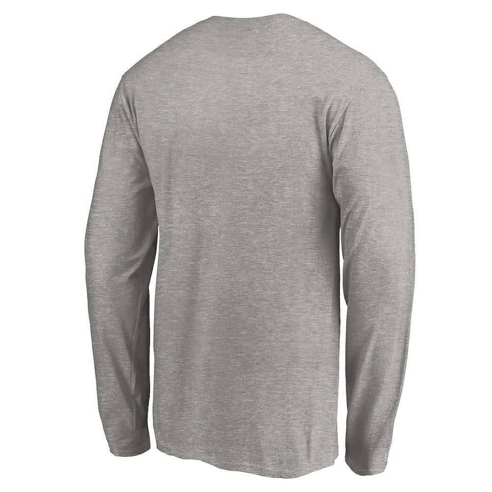 Charlotte Hornets Team Arch Knockout Long Sleeve T-Shirt Heather Gray - NBA