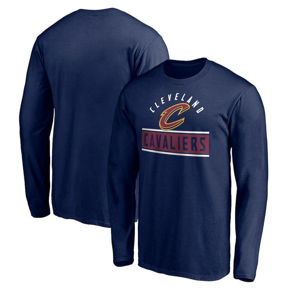 Cleveland Cavaliers Team Arch Knockout Long Sleeve T-Shirt Navy - NBA