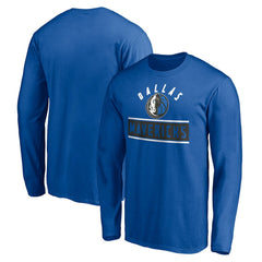 Dallas Mavericks Team Arch Knockout Long Sleeve T-Shirt Blue - NBA