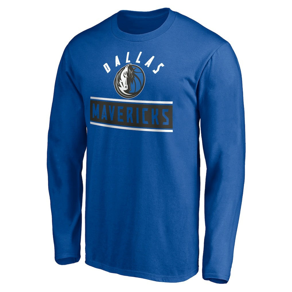 Dallas Mavericks Team Arch Knockout Long Sleeve T-Shirt Blue - NBA