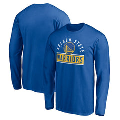 Golden State Warriors Team Arch Knockout Long Sleeve T-Shirt Royal - NBA