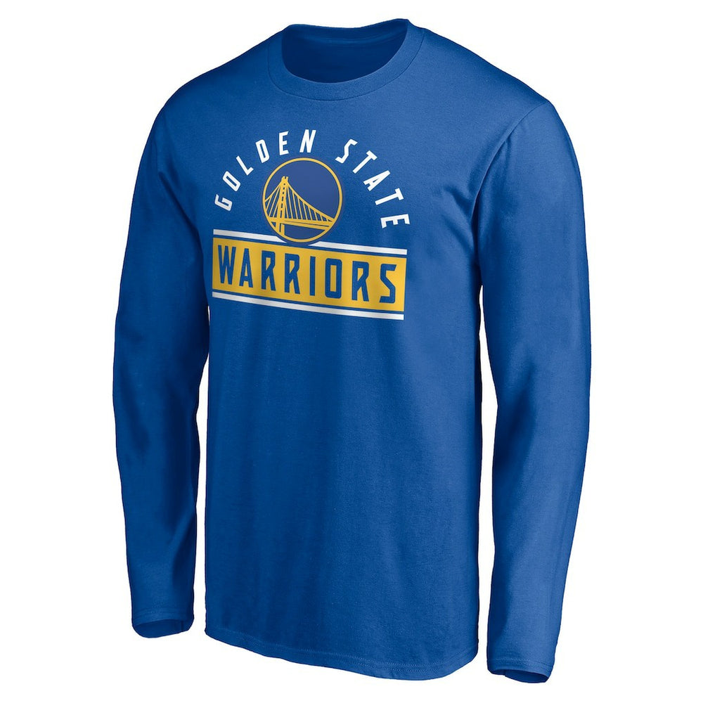 Golden State Warriors Team Arch Knockout Long Sleeve T-Shirt Royal - NBA