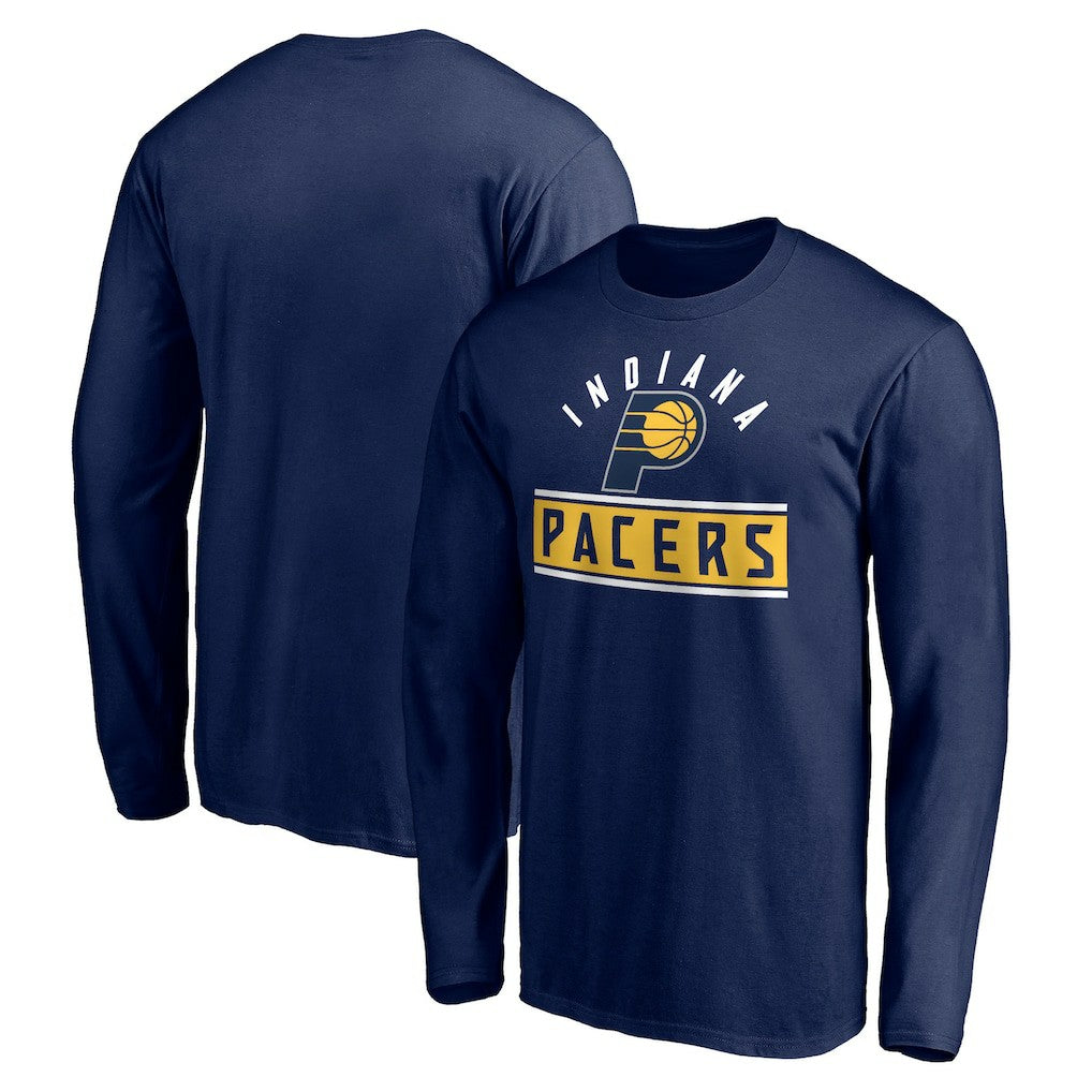 Indiana Pacers Team Arch Knockout Long Sleeve T-Shirt Navy - NBA
