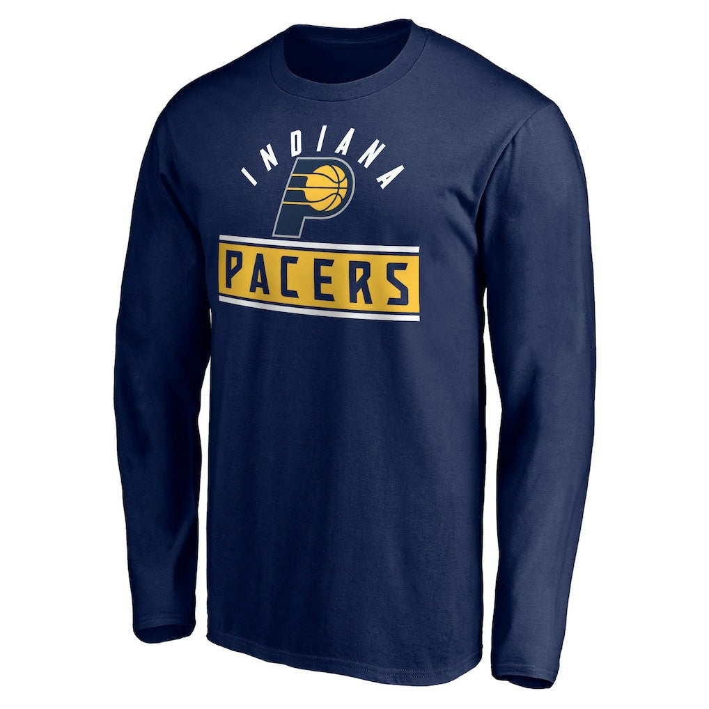 Indiana Pacers Team Arch Knockout Long Sleeve T-Shirt Navy - NBA
