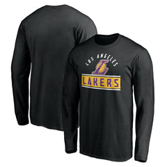 Los Angeles Lakers Team Arch Knockout Long Sleeve T-Shirt Black - NBA