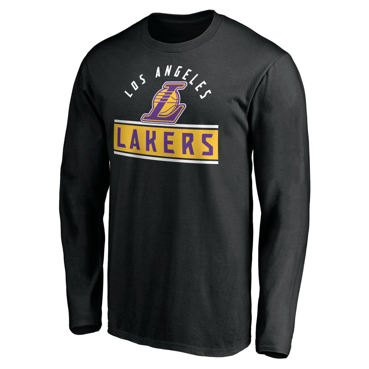Los Angeles Lakers Team Arch Knockout Long Sleeve T-Shirt Black - NBA