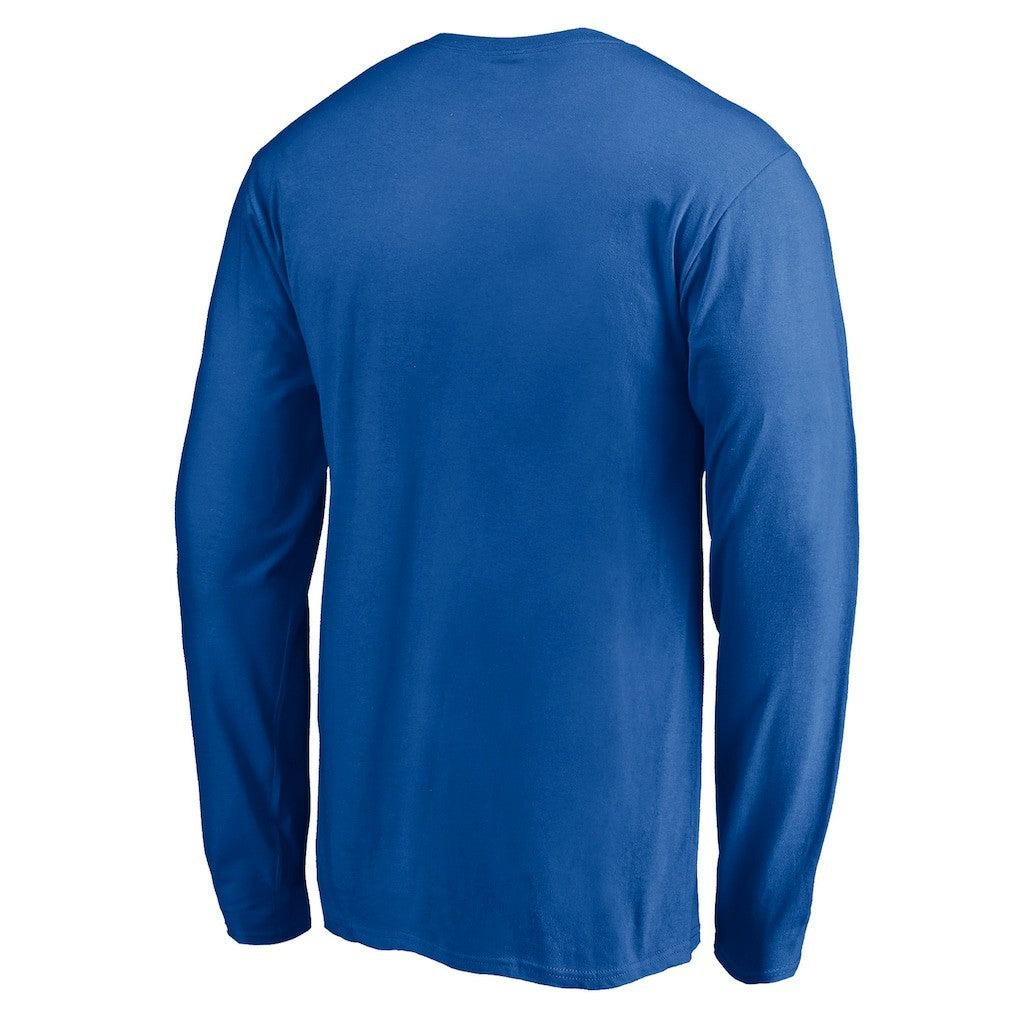 New York Knicks Team Arch Knockout Long Sleeve T-Shirt Blue - NBA