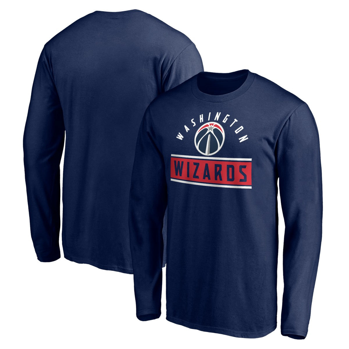 Washington Wizards Team Arch Knockout Long Sleeve T-Shirt Navy - NBA