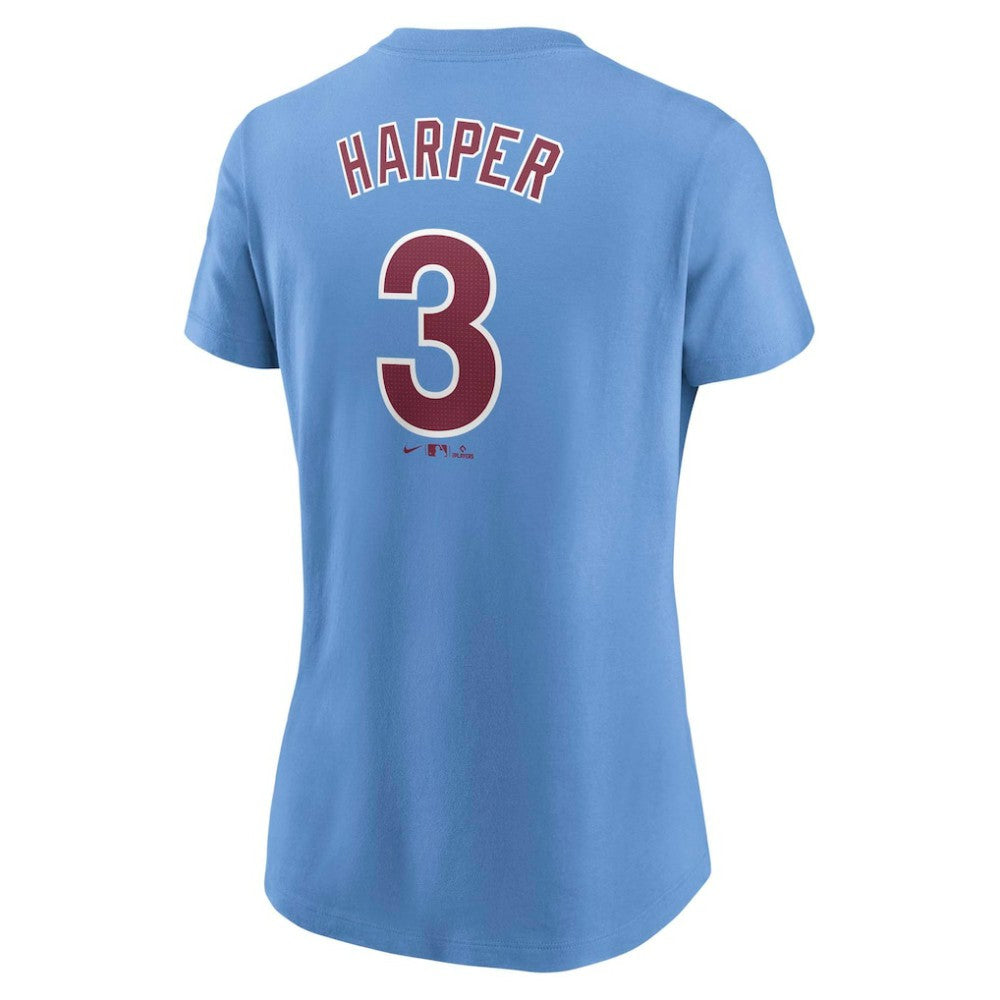 Bryce Harper Philadelphia Phillies Nike Women's Cooperstown Collection Fuse Name & Number T-Shirt - MLB