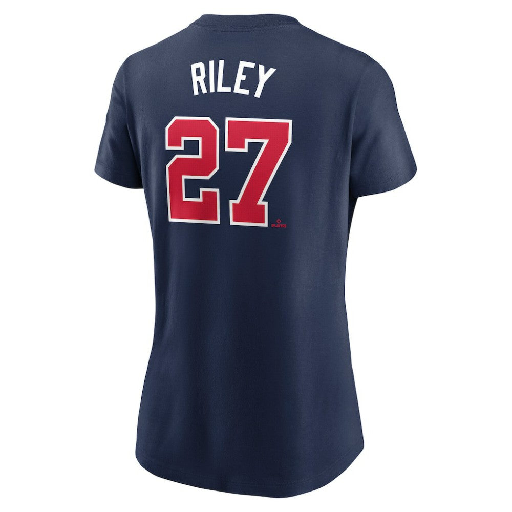 Austin Riley Atlanta Braves Nike Women's Cooperstown Collection Fuse Name & Number T-Shirt - MLB