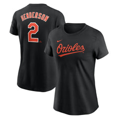 Gunnar Henderson Baltimore Orioles Nike Women's Cooperstown Collection Fuse Name & Number T-Shirt - MLB