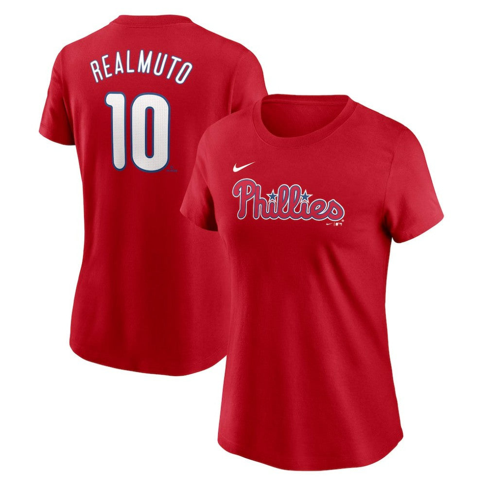 J.T. Realmuto Philadelphia Phillies Nike Women's Cooperstown Collection Fuse Name & Number T-Shirt - MLB