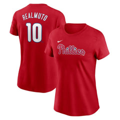 J.T. Realmuto Philadelphia Phillies Nike Women's Cooperstown Collection Fuse Name & Number T-Shirt - MLB