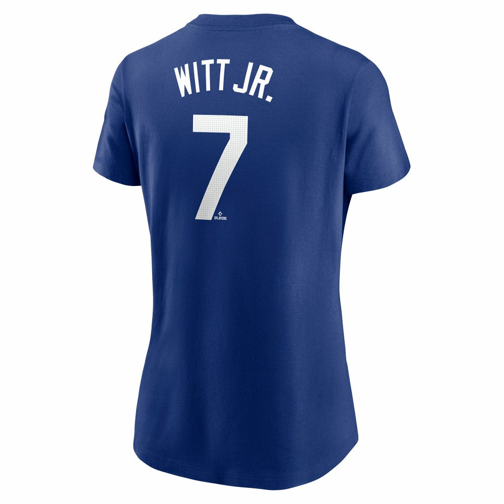 Bobby Witt Jr. Kansas City Royals Nike Women's Cooperstown Collection Fuse Name & Number T-Shirt - MLB