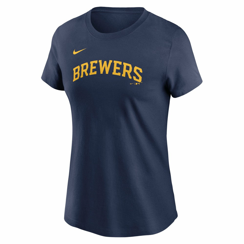 Christian Yelich Milwaukee Brewers Nike Women's Cooperstown Collection Fuse Name & Number T-Shirt - MLB
